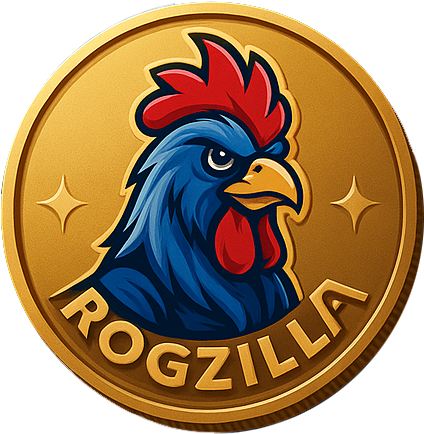 Gold ROGZILLA token coin